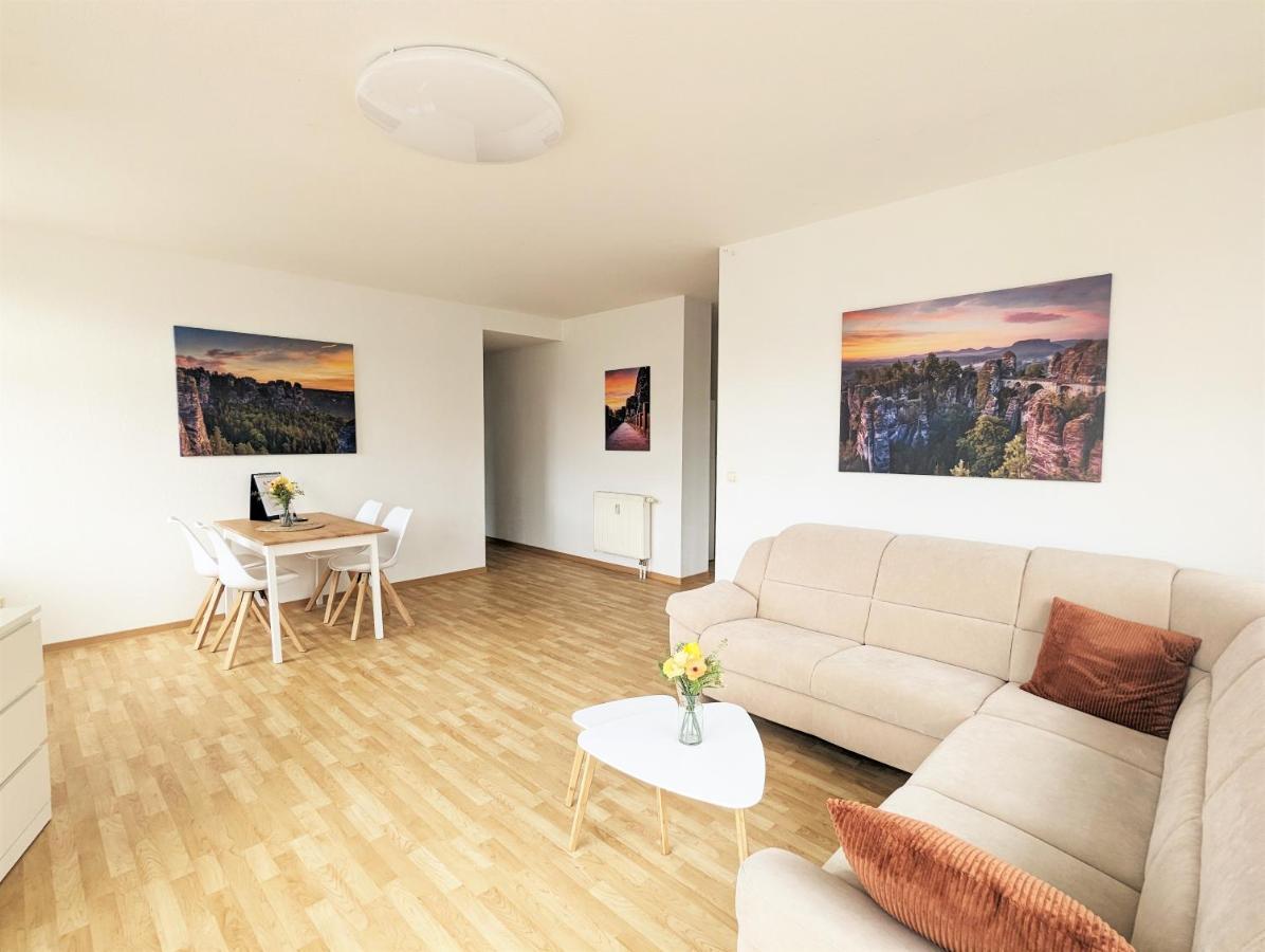 Lichtdurchflutete Helle Wohnung Mit Garten Sauna & Pool - Hw3 Sebnitz Exteriör bild